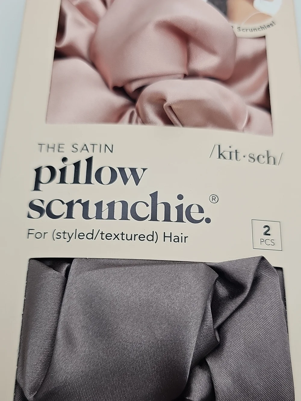 Kitsch Satin Pillow Hair Scrunchies Set of 2